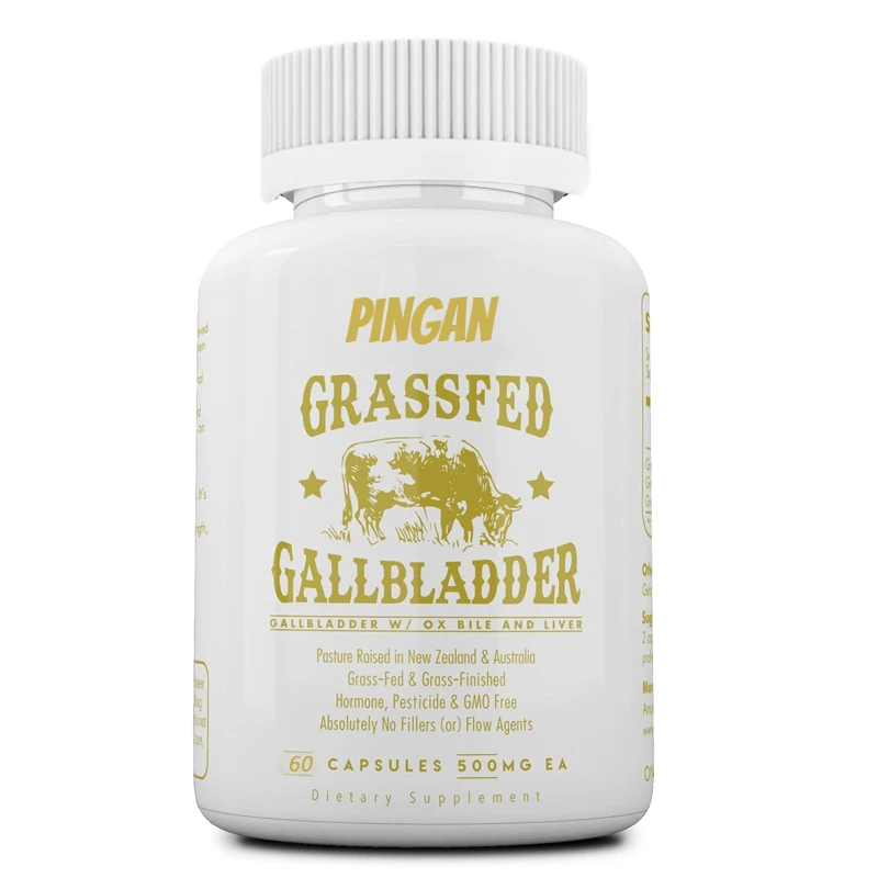 

Grass Fed Beef Gallbladder Supplement Contains Cow Bile and Liver, Promoting Healthy Digestion and Bile Flow. 60 Capsules