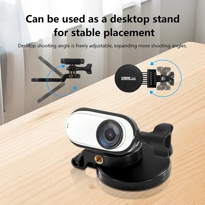 Para insta360 go3/go 3s câmera suporte de montagem magnética expansão montagem titular instalação rápida desktop suporte fixo acessórios