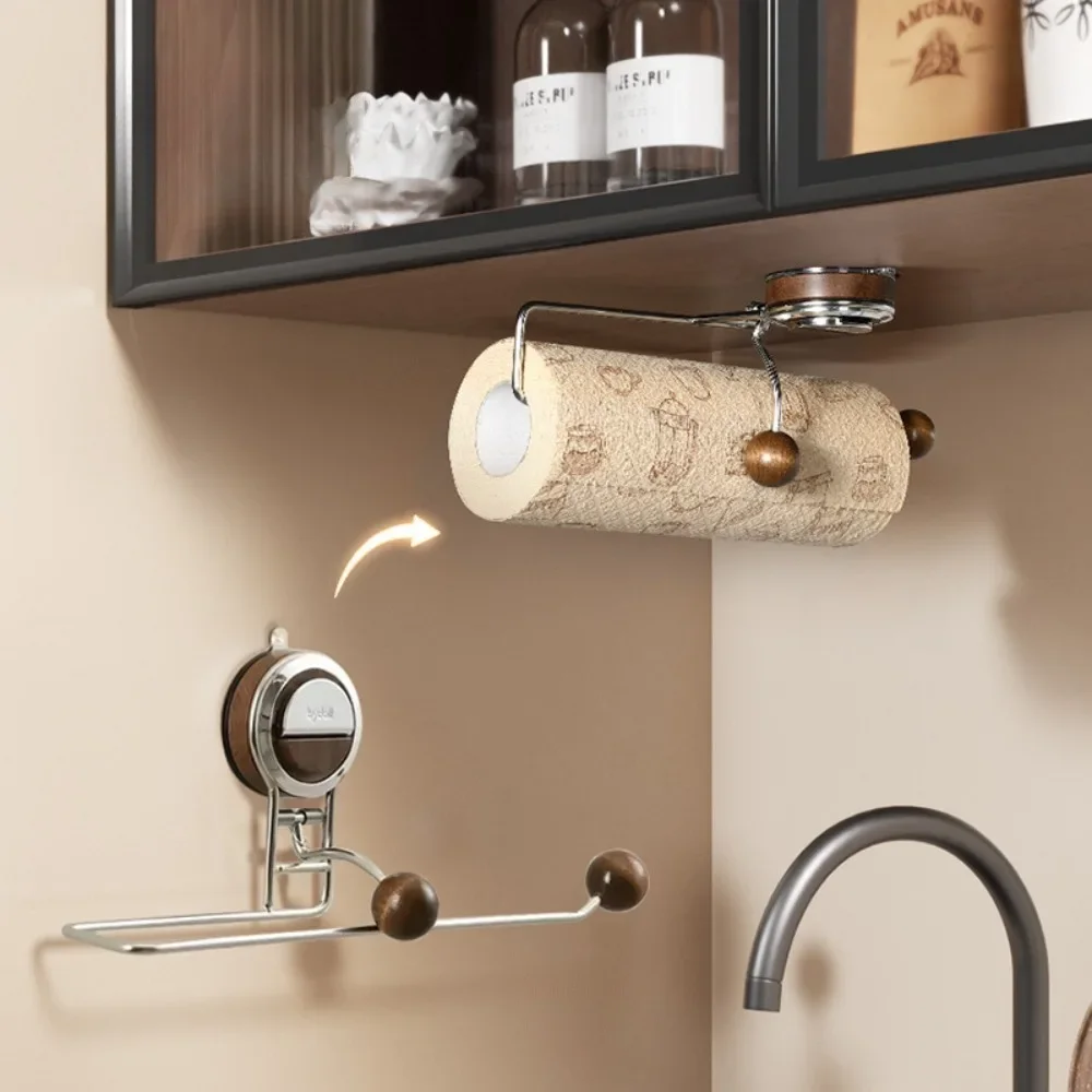 

1pcs Kitchen Towel Holder Suction Cup Hooks for Home Wall No Trace Adhesive Hook Hole Free Hanger Strong Hold
