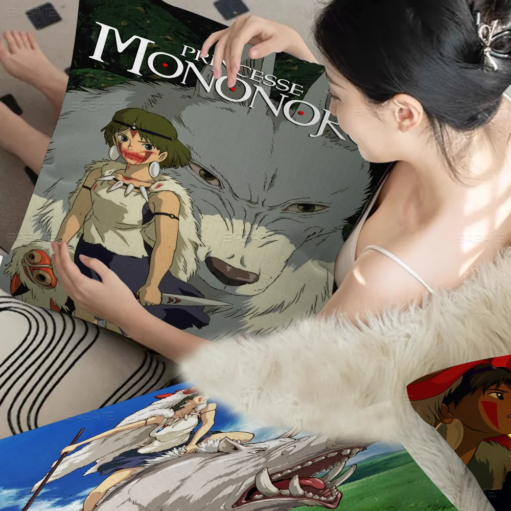 M-Mononoke Anime Princess Pillow Cover Design Cushion Cover Decor Holiday Decorati