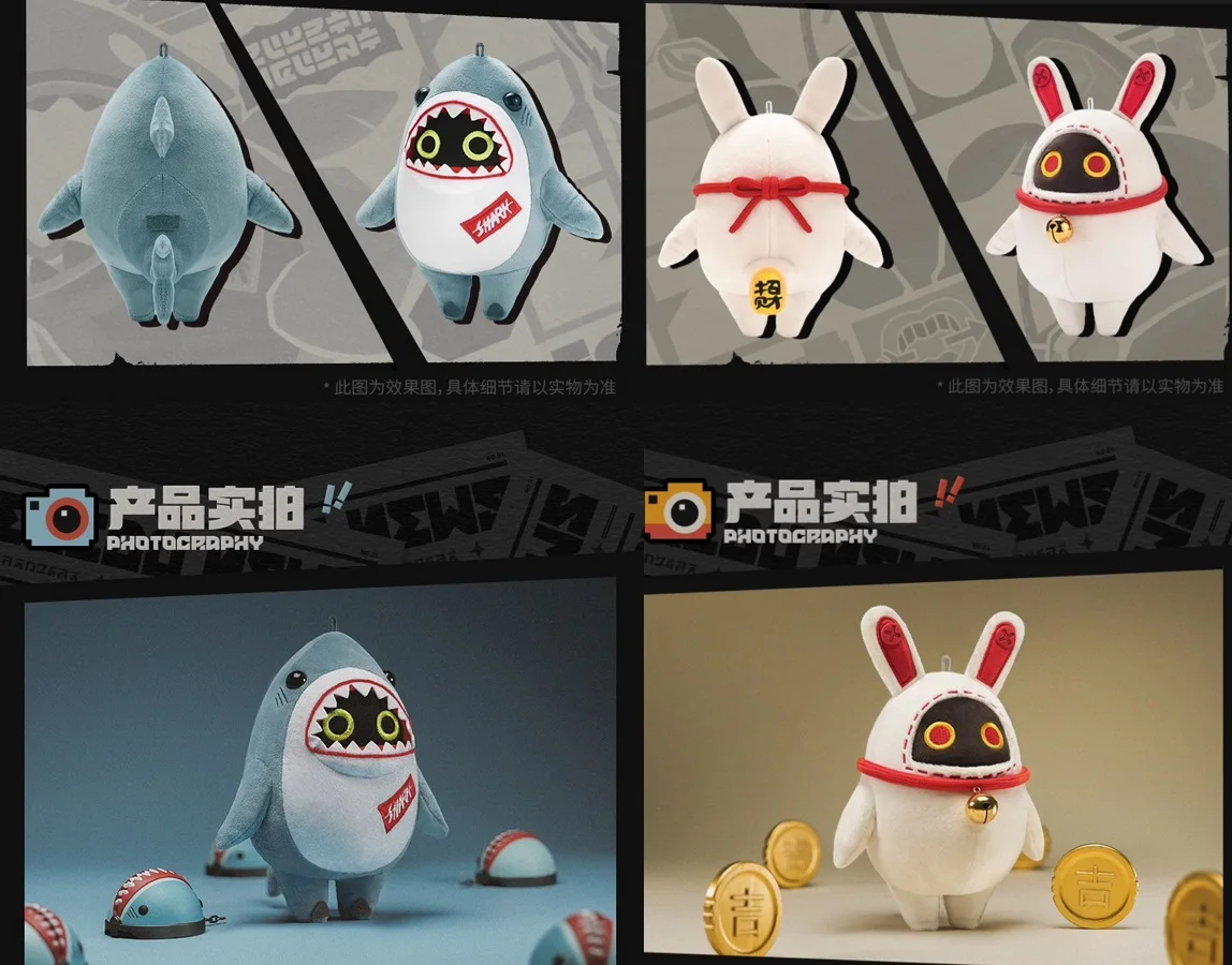 

Zenless Zone Zero Shark Bangboo 20cm Cosplay Costume Plush Doll for Pendant Keychain Kids Gift