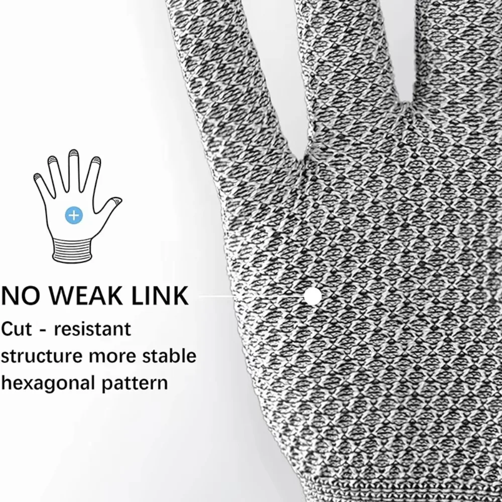 

5-level Protection Anti Cutting Gloves Glass Cutting Resistant High Protection Industrial Gloves Professional Slaughter Gloves