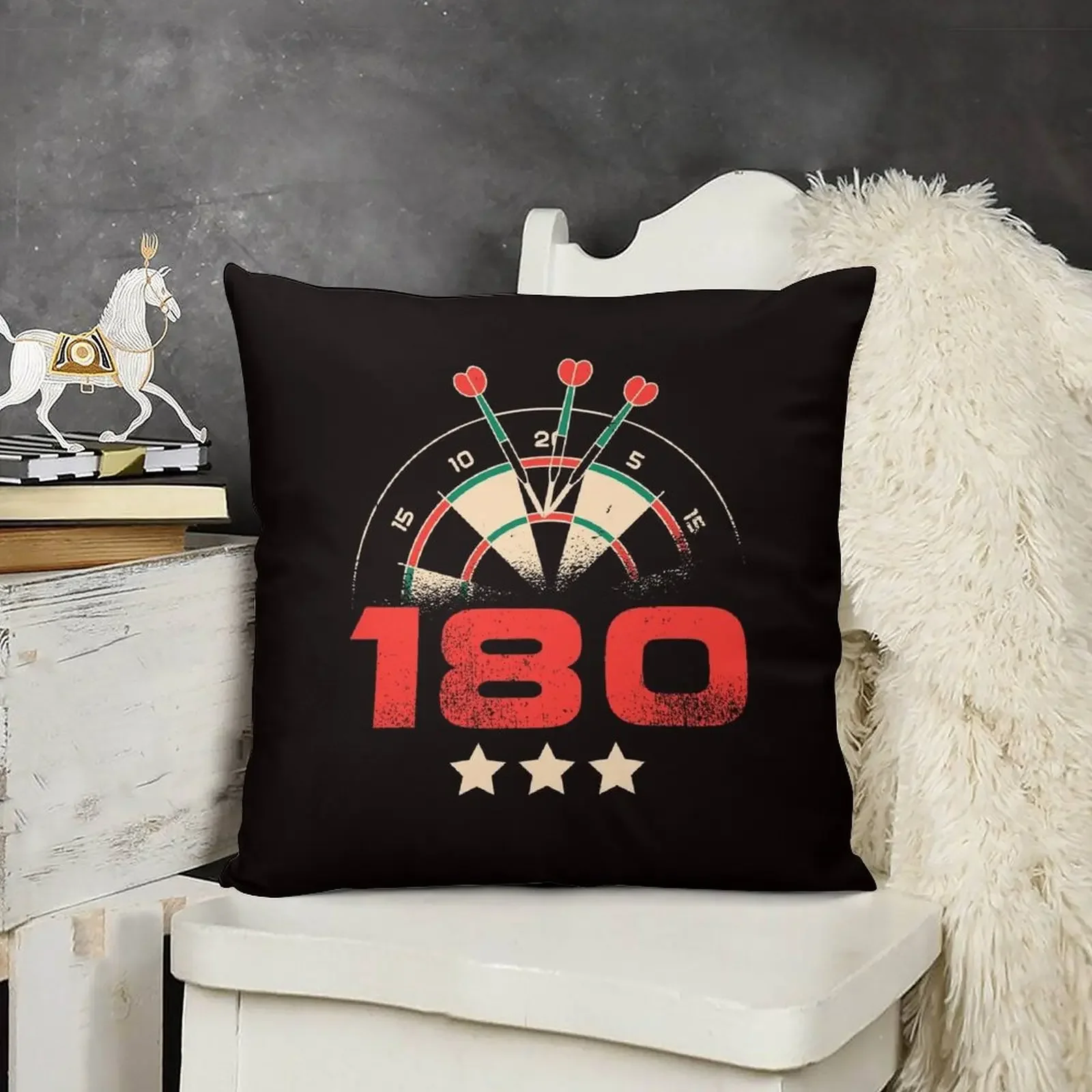 Dartboard Arrow Darts Player 180 Bullseye Target Dartist Throw Pillow home decor items anime girl pillow