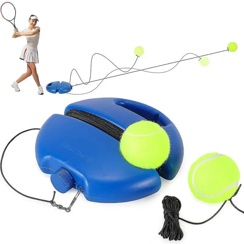 Base d'aide à l'entraînement de Tennis robuste, avec corde élastique, partenaire de balle, dispositif de Sparring, pratique, entraîneur de Tennis à rebond auto-service