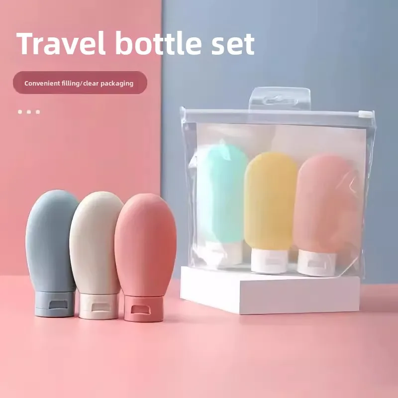 4Pcs/Set Refillable Bottle 60ml Soft Lotion Container Squeeze Tube Empty Bottle Portable Travel Shampoo Bottle
