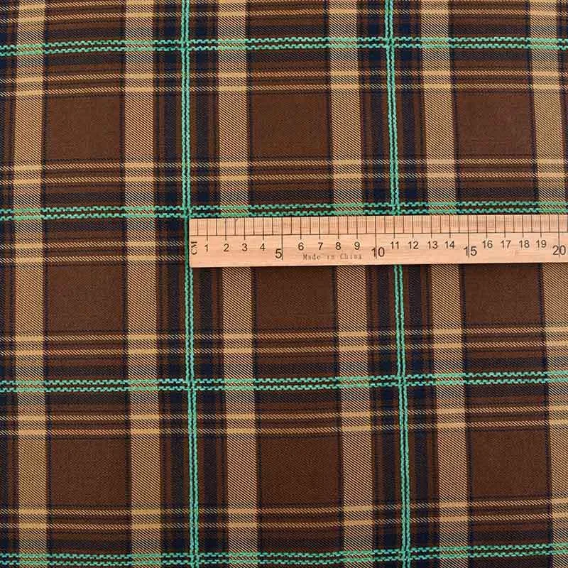 Woven fabric dyed stretch checkered dress trousers shirt coat school uniform suit