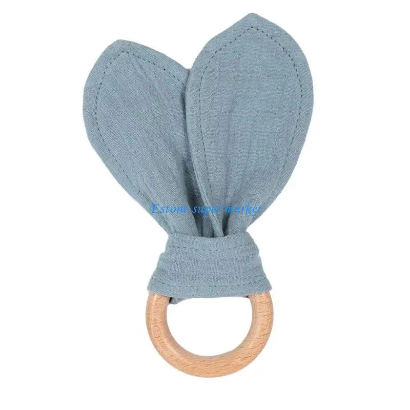 090B Baby Teething Chew Cartoon Bunny Ear Chewing Toy Shower Gift