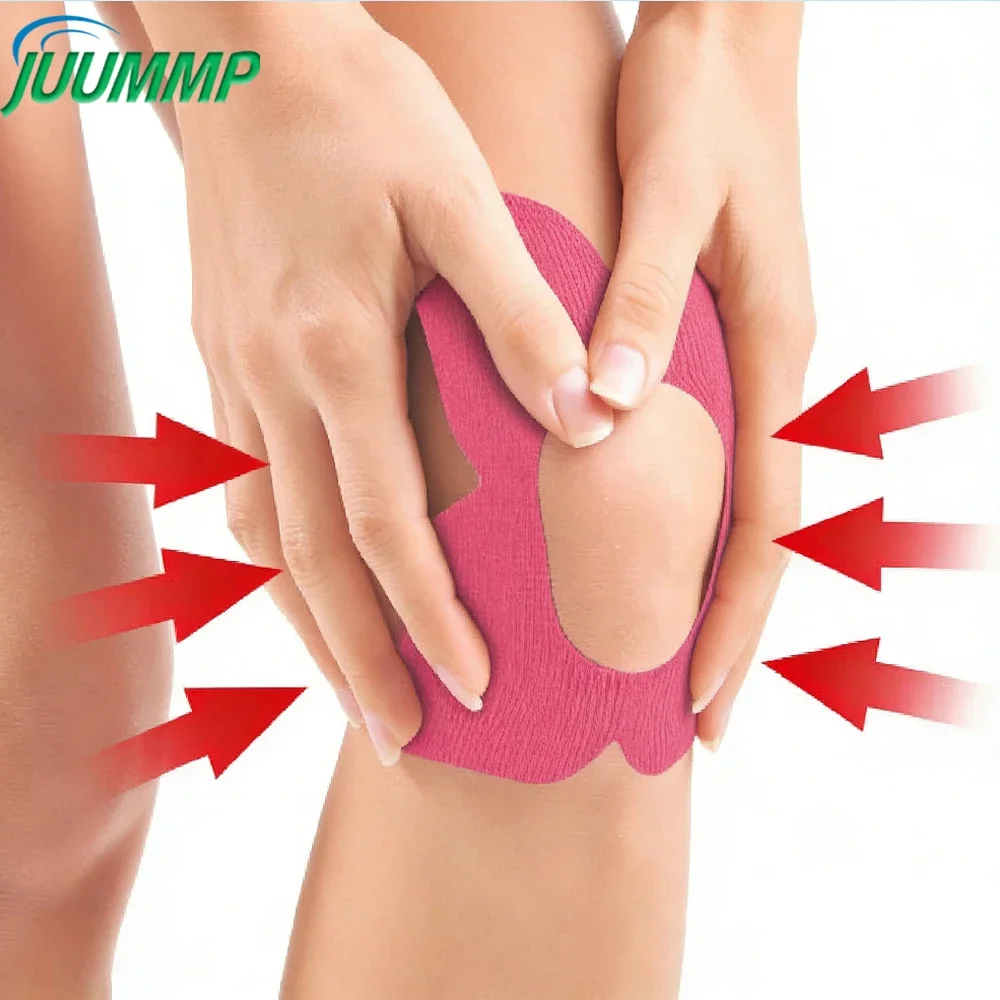 10Pcs Set Pre-Cut Knee Kinesiology Tape Waterproof Sports Support Patches