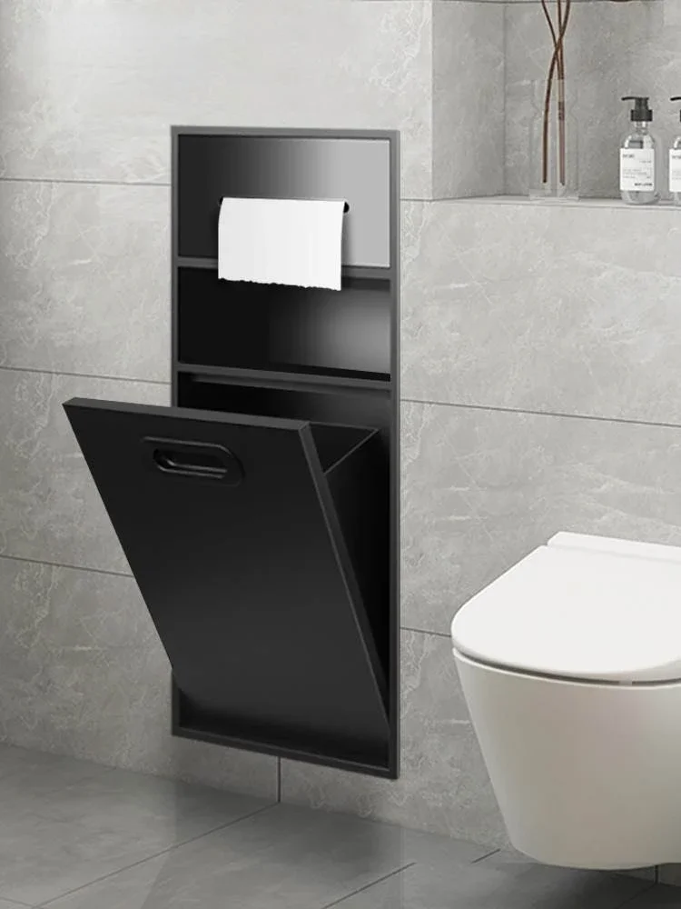 Toilet Bathroom Metal Stainless Steel Built-in Niche Built-in Finished Shelf