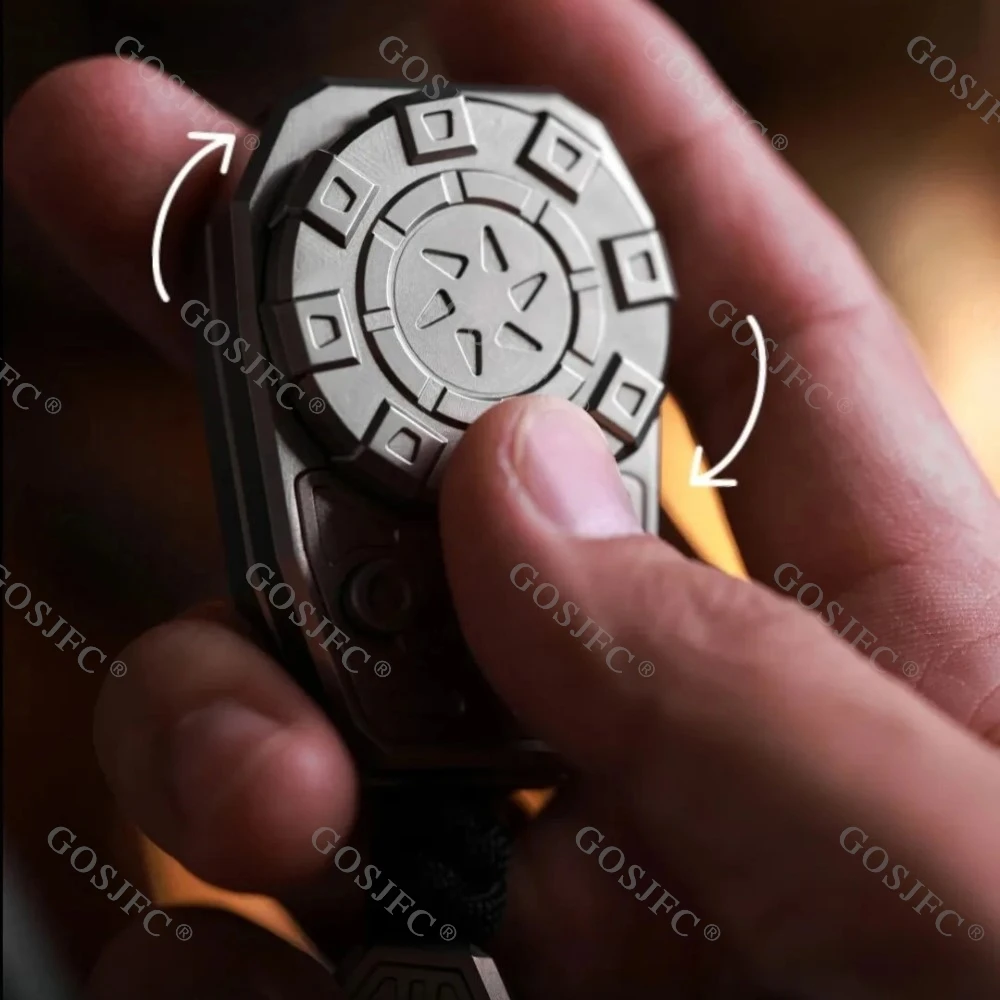 RYAN EDC VOYAGER titane Push Slider cliquet Fidget Spinner Fidget jouets pour adultes soulagement de l'anxiété Gadgets jouets de bureau