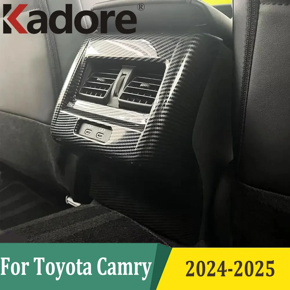 

For Toyota Camry 2024 2025 Armrest Rear Air Conditonnal Vent Cover Trim AC Outlet Panel Frame Car Interior Accessories