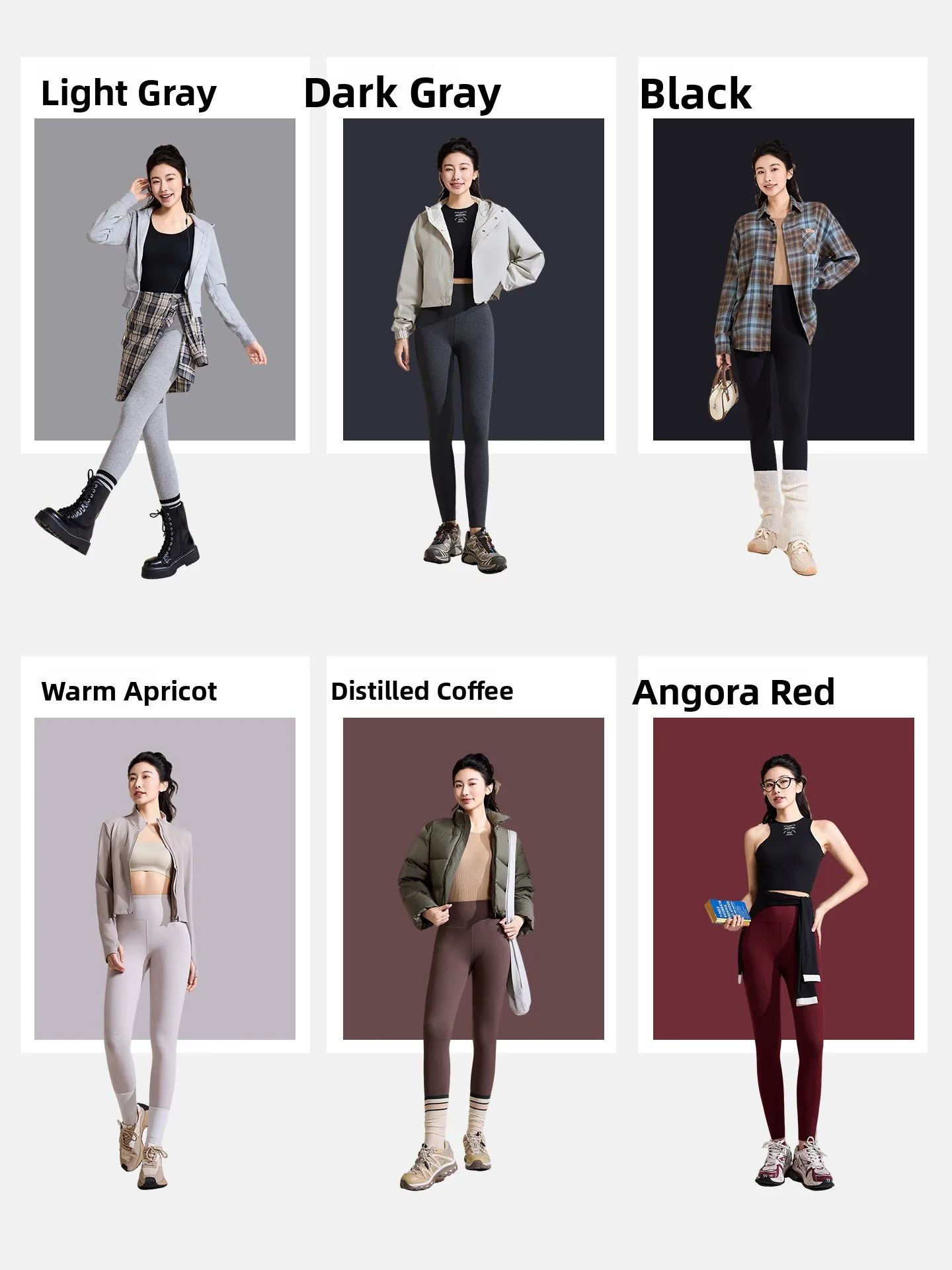 Thiened Fce Pantaloni da yoga da donna Leggings a vita alta Vita alta Controllo della pancia Sollevamento del sedere Capispalla Autunno Inverno Nuovo Sle