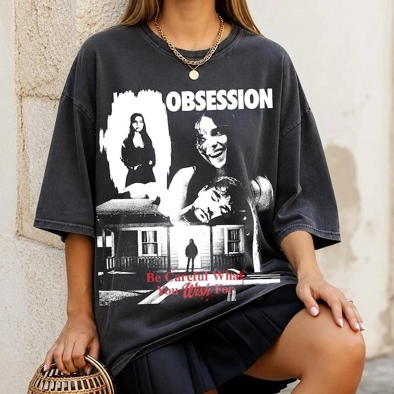 Obsession 2026 T-Shirt Horror Movie Tee Fan T-Shirt Graphic Shirt Short Sleeve T-shirts for Summer Unisex All-Season