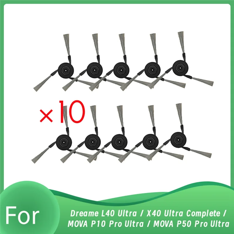 A86I-10 個サイドブラシ Dreame L40 ウルトラ / X40 ウルトラコンプリート / MOVA P10 プロウルトラ / MOVA P50 プロウルトラロボット掃除機
