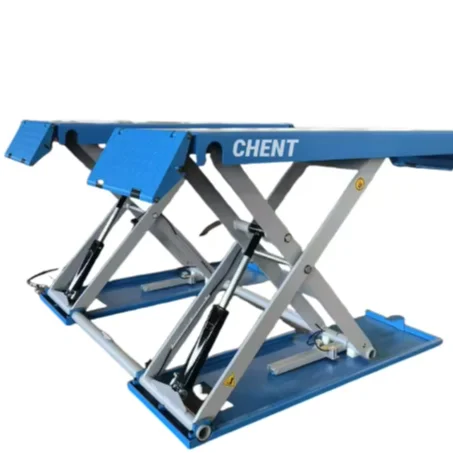 1.2m/1.4m/1.6m Portable Hydraulic Scissor Car Lift Mid-position Car  Lifter with Hydraulic System Movable Car Lift Equipment