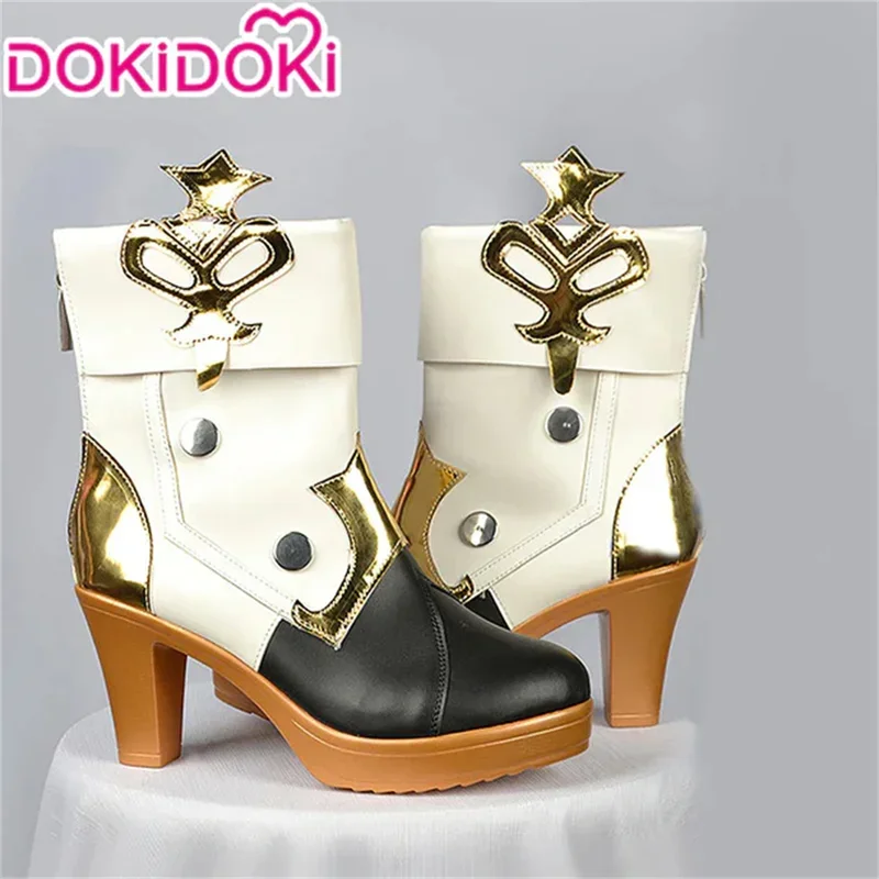 Navia/clorinde/chiori/gorou schuhe spiel genshin impact cosplay dokidoki frauen cosplay fontaine navia schuhe clorinde cosplay schuhe