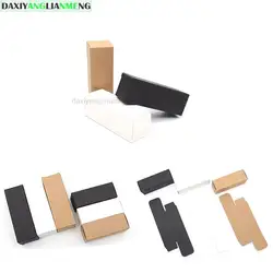 100pcs/lot 1.7 2.5 2.9 3.6cm White Black Kraft Paper Box DIY Lipstick Perfume Essential Oil Bottle Packaging Boxes fast shipping