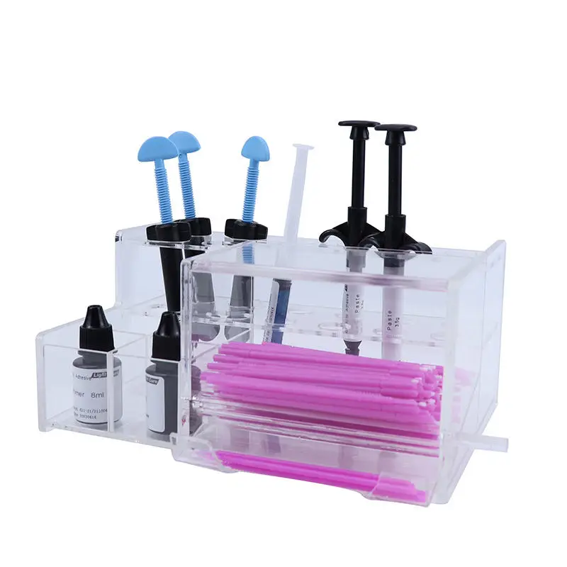 1 Set Lab Acrylic Composite Applicator Dispenser Organizer Holder for Composite Syringes & Accessories. Best Tool s
