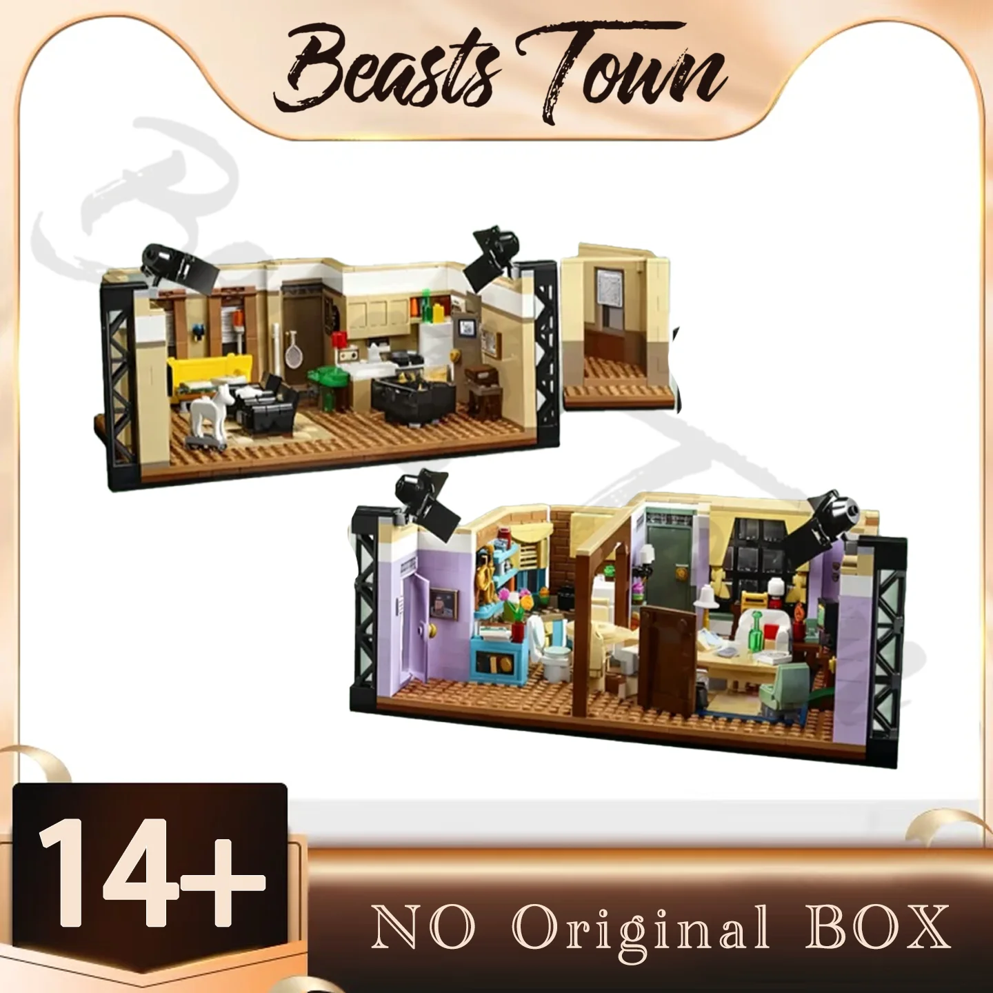 

2025 New Spot Apartment Architectural Assembly Building Blocks Toy Ornaments Compatible 10292 DIY Gifts for Friends Kids 2048PCS