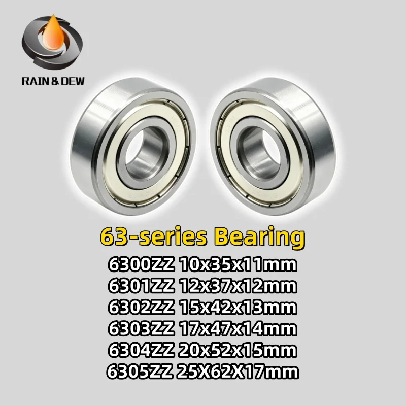 1Pcs 6301ZZ 12x37x12 MM High Precision Bearing Steel ABEC-7 6300ZZ 6302ZZ 6303ZZ 6304ZZ 6305ZZ For Electric Tool