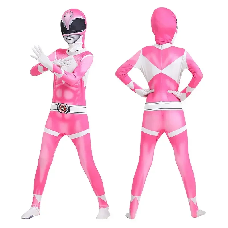 Kids Superhero Power Samurai Sentai Shinkenger Rangers Costume Cosplay Adult Jumpsuit Dress Halloween Party Zentai Suits