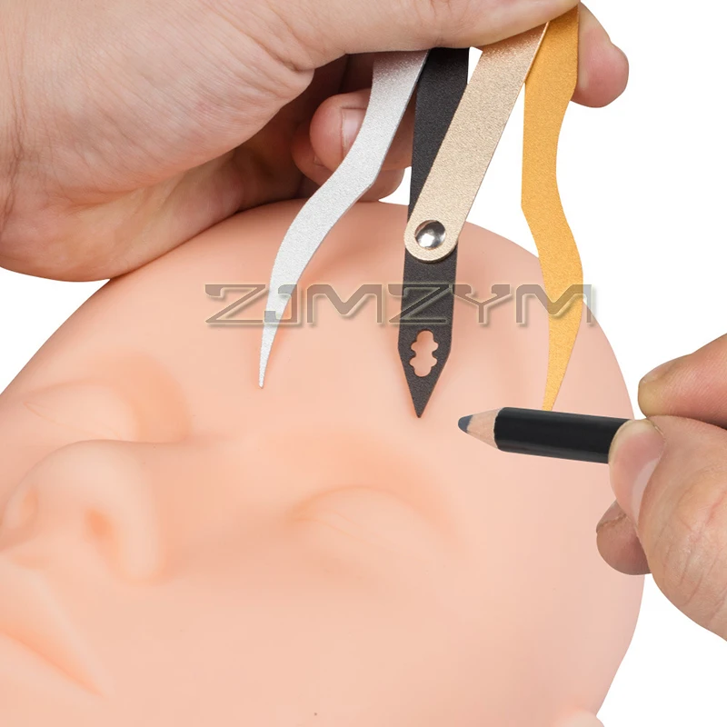 الحاجب موقف حاكم الحاجب النسبة الذهبية الحاجب حاكم تجميل دائم Microblading الحاجب التوازن تحديد المواقع أداة قياس