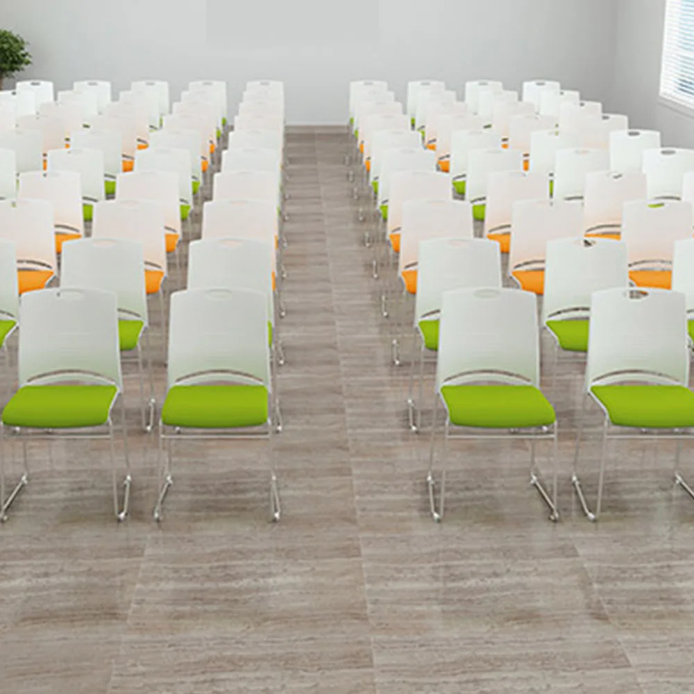 New Training Conference Chairs Solid Steel Frame Conference Room Foldable Chair Elasticity Cloth Reception And Negotiation