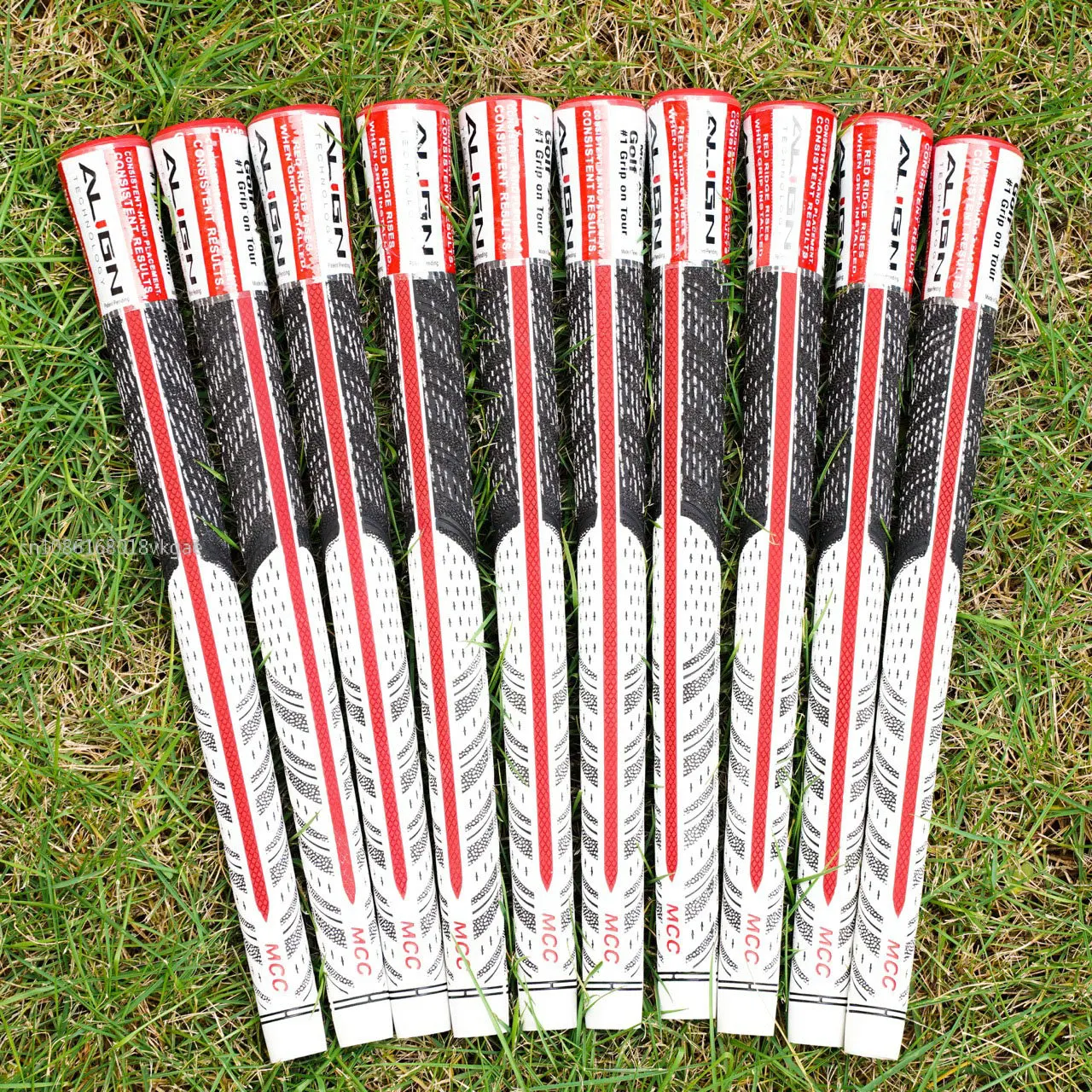 13 Stks/partij Geribbelde Golfgrip Zgrip Align Middelgrote Standaard Golfgrepen Rubber Katoenen Garen Ijzer En Hout Grepen