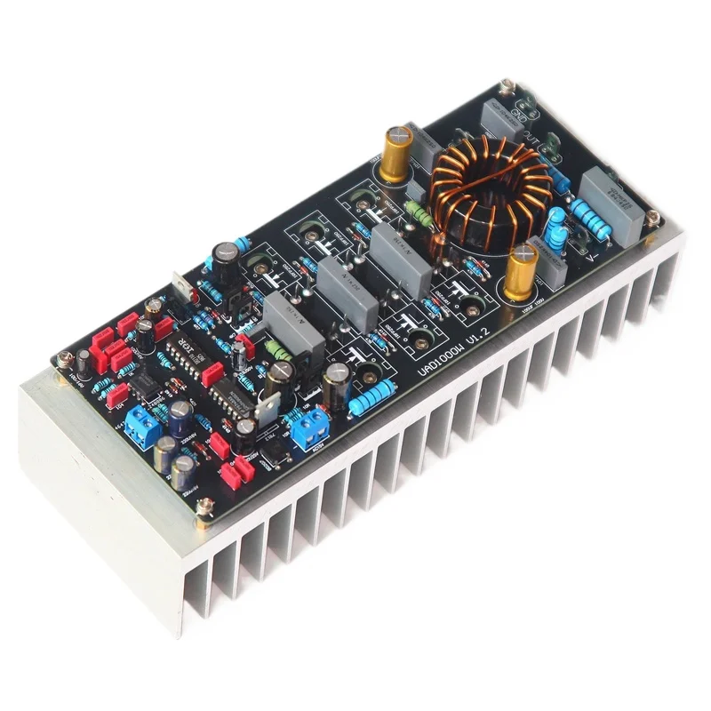 UAD1000W Single Channel High Power Digital Amplifier Board  High Temperature Class D HiFi High Fidelity with Heat Sink