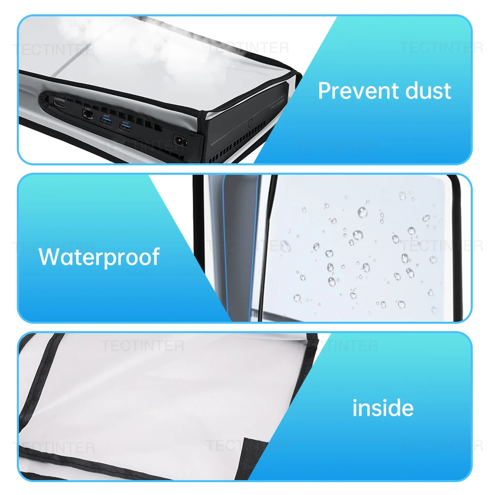 For PS5/PS5 Console Transparent DustProof Case Anti-Scratch Dust Cover Protective Vertical Cover For PS5 Slim Accessories
