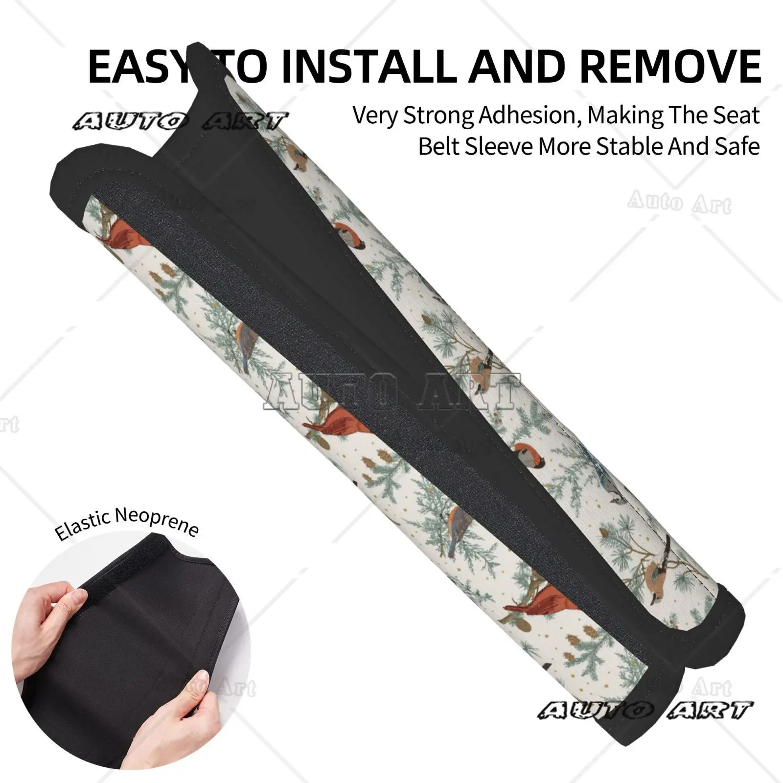 Little Sparrow Car Seat Belt Cushion 2-piece Set Shoulder Protection Breathable Seat Belt Shoulder Strap Luggage Strap