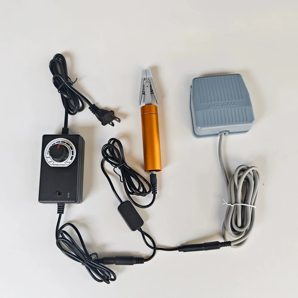 Handheld Electric Wire Twisting Machine, Adjustable Speed & Forward/Reverse, Foot Switch Control, for Shielded Cable Twisting