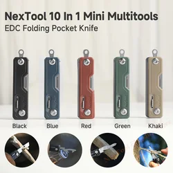 Nextool 10 in 1 Folding Knife EDC Multi Tools Unpack Knife Scissors Screwdriver Folding Outdoor Tools Survive Clip Sharp Cutter