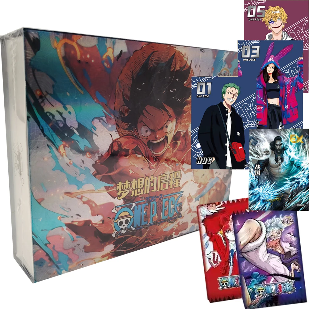 

Classic Japanese Popular Anime One Piece Collection Cards Fantasy Youth Adventure Protagonist HD Puzzle Cards Kids Hobbies Gifts