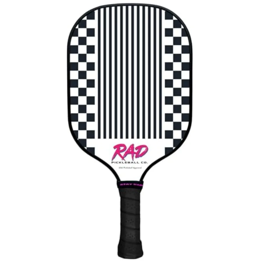 

Ракетка для пиклбола RAD, одобренная USAPA, с поверхностью из стекловолокна, технологией Spin Grit, карбоновым волокном, для мощности и контроля, для игры в помещении