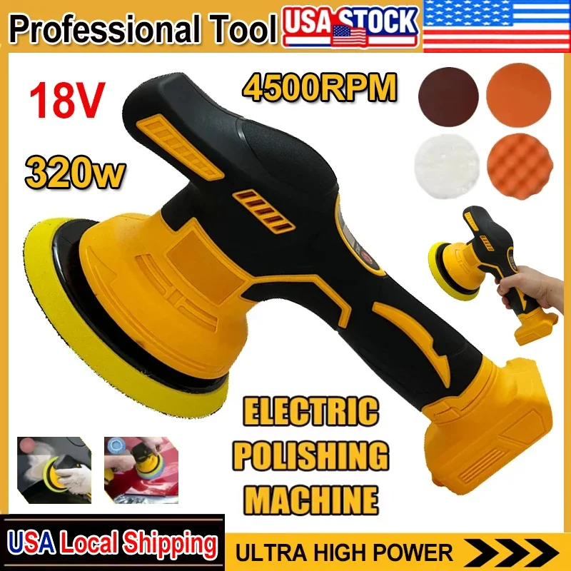 

Подходит для Dewalt, 8 передач, цифровой дисплей, беспроводной автомобильный полировщик, электрический полировщик, автомобильная вощеная полировальная машина для аккумулятора 18 В