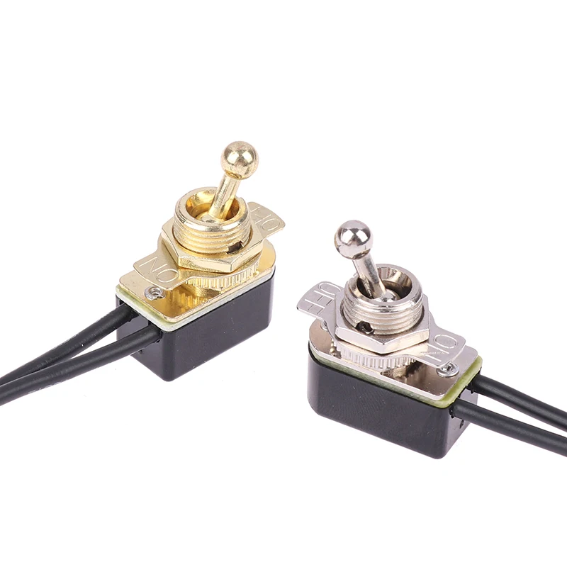1PC AC 250V 3A On/Off Prewired Standard Toggle Switch With Wire Cable Contacts Switch Electrical Equipment Accessories