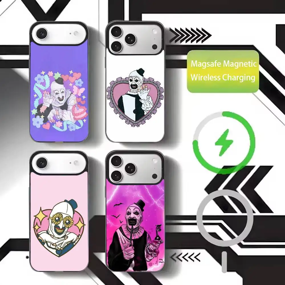 

Art the Clown horror T-Terrifi Phone Case For iPhone17,16,15,14,13,12,11 Plus,Pro Max Magnetic For Magsafe Wireless Charging