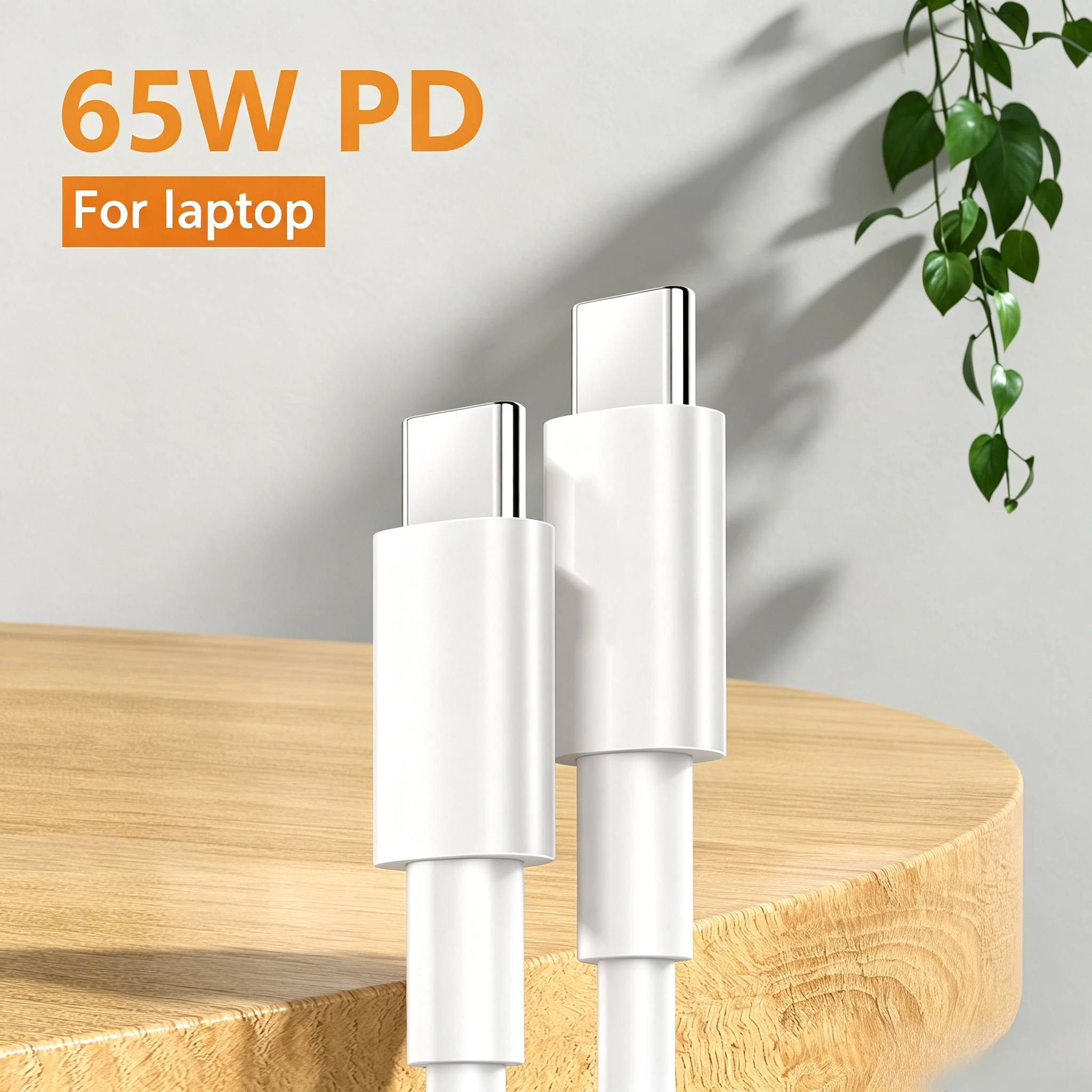 PD 65W Fast Charging Cable USB C to Type C Quick Charge Cord High Speed Data Transfer Wire For iPhone 16 Macbook Huawei Samsung