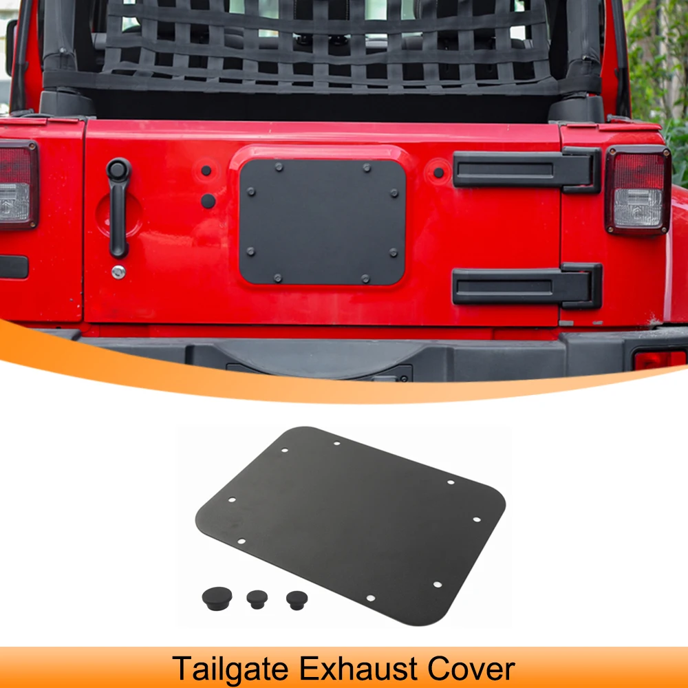 

Spare Tire Carrier Delete Filler Plate Cover for Jeep Wrangler JK 2007-2017 Tailgate Plug Rubber Metal Car Exterior Accessories