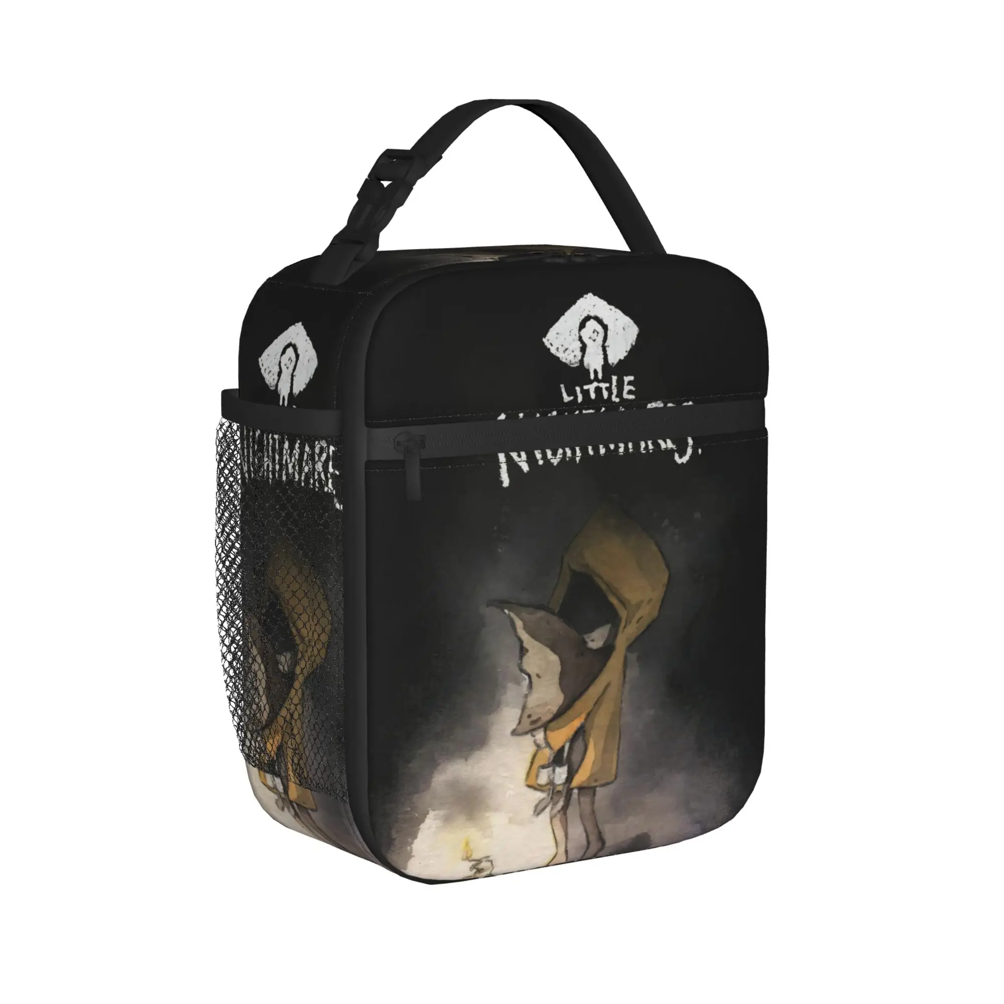 Little Nightmares Horror Insulated Lunch Bags High Capacity  Meal Container Cooler Bag Lunch Box Tote Office  Travel Men Women
