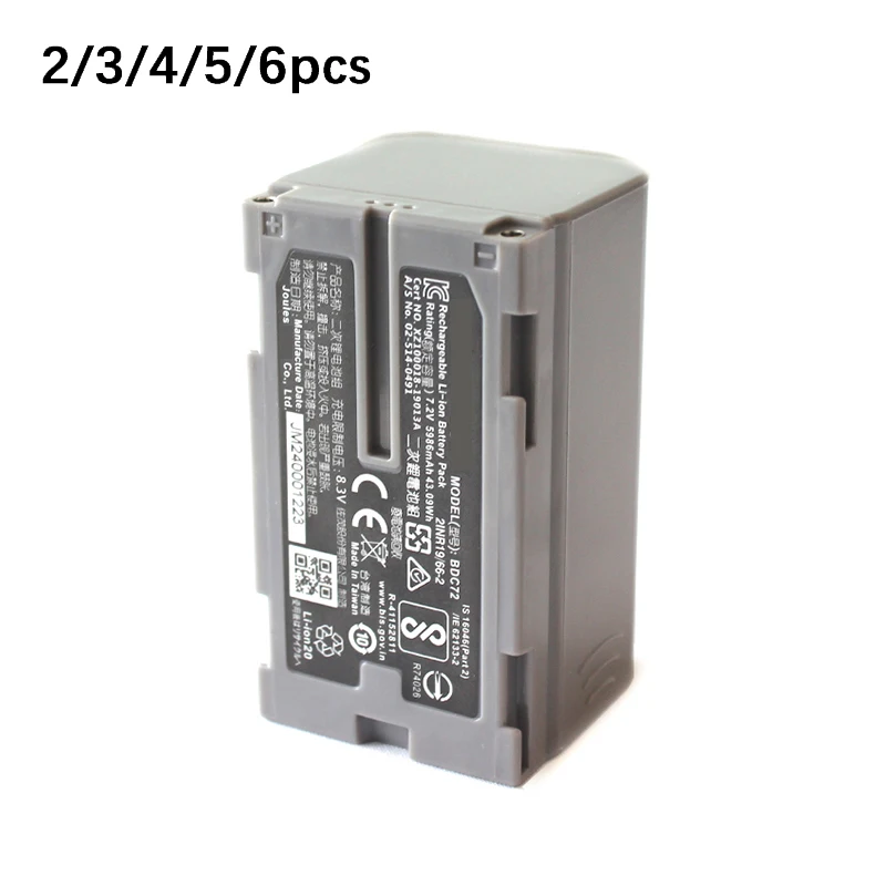 

2pcs 3pcs 4pcs 5pcs 6pcs BDC72 Li-ion battery for Topco GM GT OS ES series total station