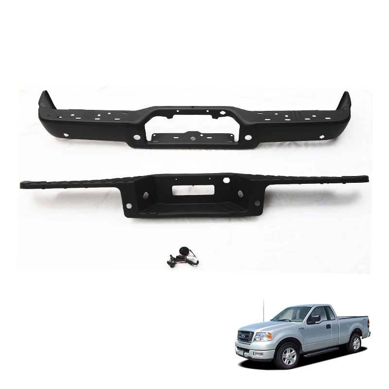 2023 Custom American Truck Top Selling Black Color Iron And Plastic 4x4 Rear Bumper For Ford F150 2004-2006