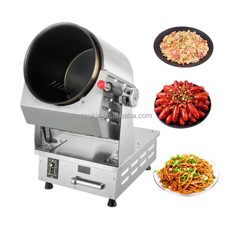 Automatic vegetable fried rice gas noodle mixer cooking machine stirring cooker robot machine cooking equipment pasta cooker