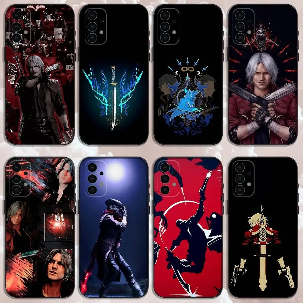 

D-Devil May Cry 5 Game Phone Case For Samsung Galaxy A73,31,32,72,41,53,52,71,22,5G,Note,J7,8,9 Soft Black Cover