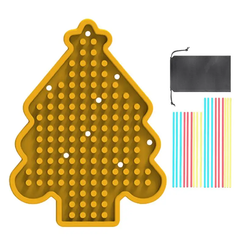 

Christmas Tree Sensory Activity Board Fine Motor Skill Toy With 18 Strings Sensory Toy Activity Developing Sensory Board For