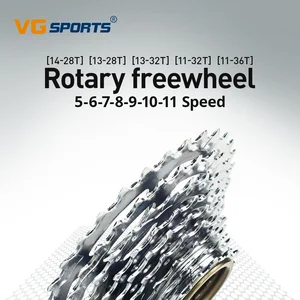 Sportfahrrad gezahnt, 5, 6, 7, 8, 9, 10, 11 Geschwindigkeiten, 14-28T, 13-28T, 32T, 11-32T, 36T-COGS, die mit Rotary Hub kompatibel sind 11 Hauptverkaufsgeschwindigkeitsbeziehung - №4