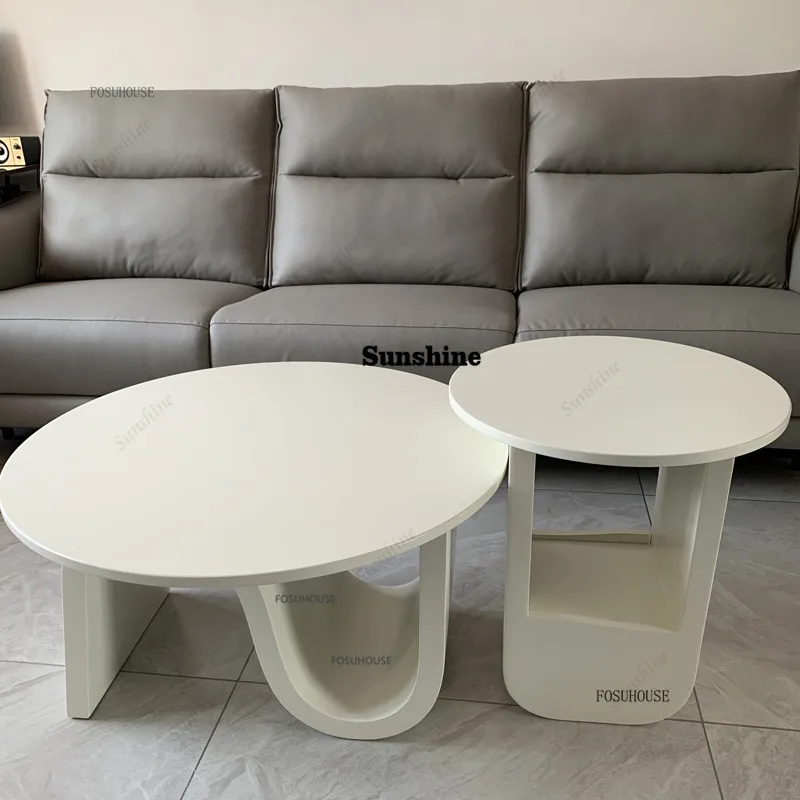 

Nordic Living Room Furniture Artificial Wood Coffee Table for Household Small Apartment Tables Light Luxury Tea Table K