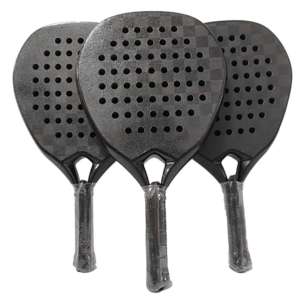 

2025 factory customized Carbon fiber material padel racket, teardrop and diamond shape optional, high quality foam core polyeste