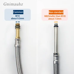 M10/M8 G1/2 Stainless Steel Braided Hose Faucets Mixed hot and Cold Water Inlet Pipe Basin Wash Basin Water Pipe 80cm1M1.5M2M